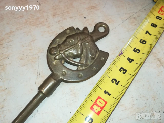 обувалка с кон-45см мед/месинг-внос swiss 0306251633, снимка 16 - Други ценни предмети - 50536531