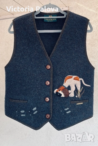 Елегантен vintage елек GIESSWEIN - австрийски лукс, снимка 9 - Елеци - 52429223