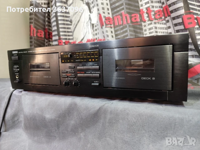 Yamaha KX-W282 Natural Sound Double Cassette Deck. , снимка 5 - Ресийвъри, усилватели, смесителни пултове - 51160257