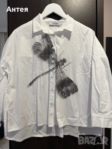 Риза в бяло с водно конче, снимка 2 - Ризи - 52943801