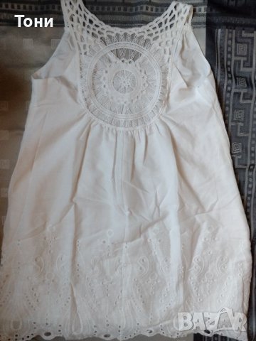 Бяла дамска рокля , снимка 8 - Рокли - 45154349