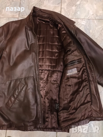 Кожено яке тип шуба цял цип, снимка 3 - Якета - 52906638