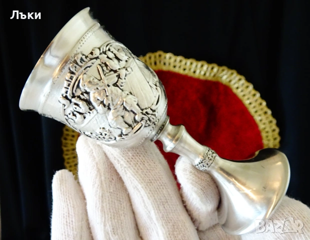 Калаена чаша с картина Цигулар на покрива,Anatevka. , снимка 11 - Антикварни и старинни предмети - 53975848