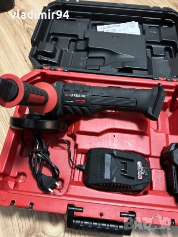 Parkside pwsap 20-li c3 безчетков ъглошлайф, снимка 3 - Ъглошлайфи - 52620701