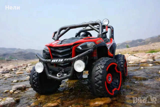 Акумулаторен джип OFF-ROAD RZR UTV 4X4 12V батерия,MP3 плейър, снимка 3 - Детски велосипеди, триколки и коли - 47231655