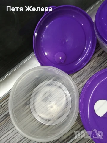 Пластмасови купи с капак (3броя), снимка 4 - Кутии за храна - 50725147