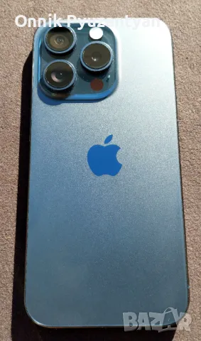 iPhone 15 Pro/128GB/Blue Titanium 95% + над 1 Година гаранция, снимка 2 - Apple iPhone - 48795233