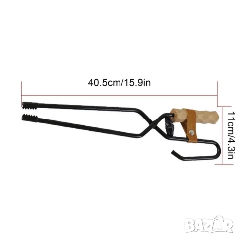 Метални щипки за къмпинг Fire Tongs, снимка 3 - Други стоки за дома - 52073886
