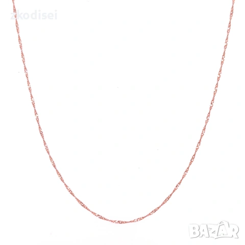 Златен синджир 1,17гр. 52,0см. 14кр. проба:585 модел:37053-1, снимка 2 - Колиета, медальони, синджири - 53348480