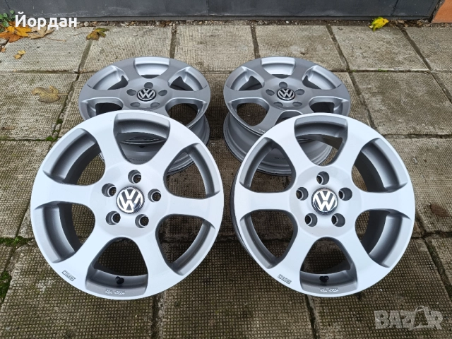 Алуминиеви джанти 16 ' 5x112 VW AUDI SEAT SKODA / Фолксваген 57,1 ЕТ33, снимка 2 - Гуми и джанти - 52379837