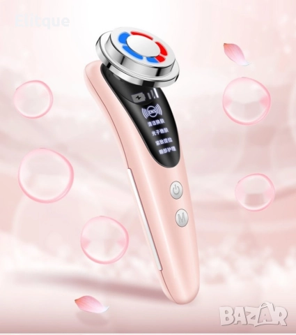 Масажор за лифтинг на лицето, подмладяване, почистване, йонна терапия TV629, снимка 2 - Масажори - 52870906