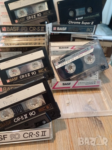 Лот от 18 аудио касети BASF CR-S II 90  Chrome super II 90/60 Chrome Standart II 90 хромни ленти, снимка 2 - Аудио касети - 53928902