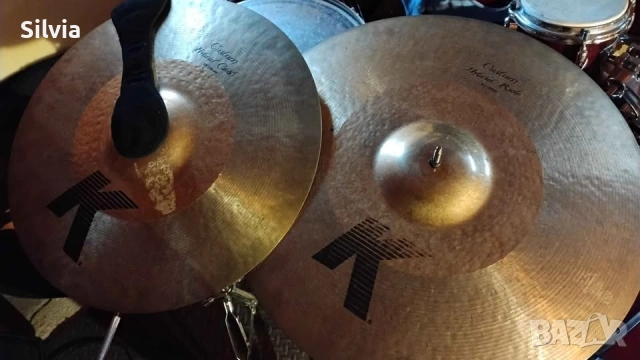 Чинели Zildjian K custom hybrid 21 ride , 18 crash