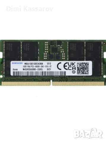 Samsung RAM ddr5 16gb Dual-Chanel , снимка 1 - Части за лаптопи - 47227954