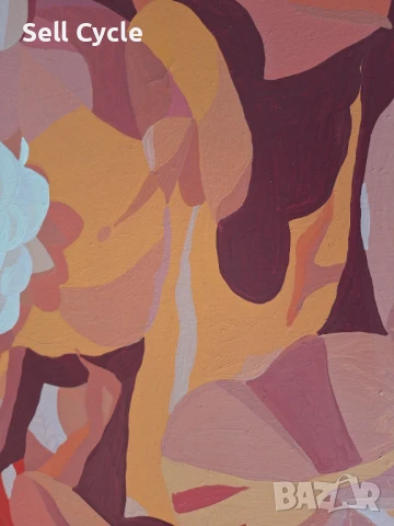 ✅КАРТИНА МАСЛО - ЛИЛИЯ В РОЗОВО - 120/80 СМ. ❗, снимка 5 - Картини - 51413553