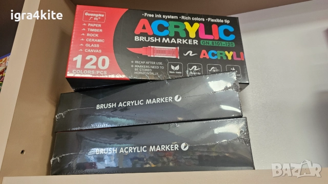 ТОП ХИТ! Акрилни Четкови Маркери за Рисуване и Боядисване в 12, 24, 48, 60, 72 и 120 цвята, снимка 14 - Рисуване и оцветяване - 52168151