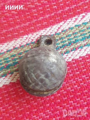Бронзова хлопка звънец орехче 4, снимка 2 - Антикварни и старинни предмети - 52836786