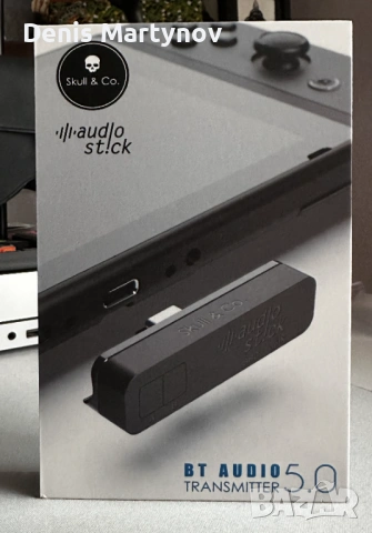 Bluetooth предавател Skull & Co. AudioStick за Nintendo Switch / PS4 / PS5