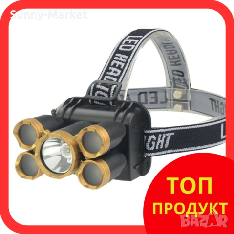 Фенер за глава с регулируема лента и вградена акумулаторна батерия FL100