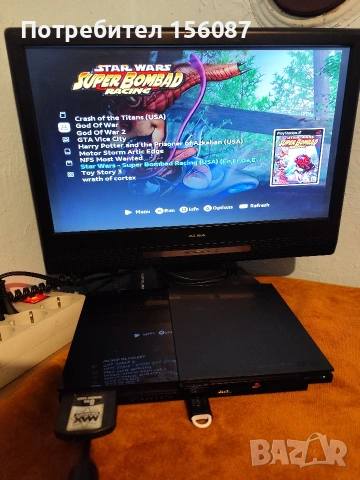 PS2 Slim 90004 хакнат, снимка 7 - PlayStation конзоли - 53408866