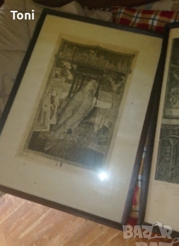 7 картини + колекция от слонова кост бартер имот, заменям за имот парцел в регулация 