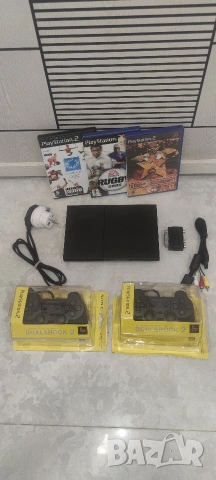PS2-Slim-90004+2 Джойстика+3 Игри, снимка 4 - PlayStation конзоли - 53082858