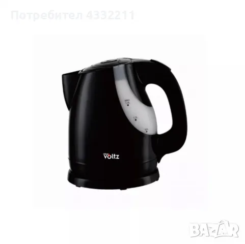 Електрическа кана Voltz 2200W, 1.6л., Бял/черен, Бял/червен, Черна, снимка 3 - Кани - 48452021