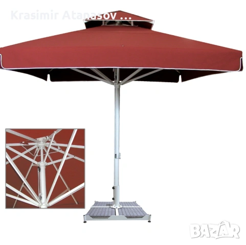 Големи чадъри нови, снимка 2 - Градински мебели, декорация  - 54032980