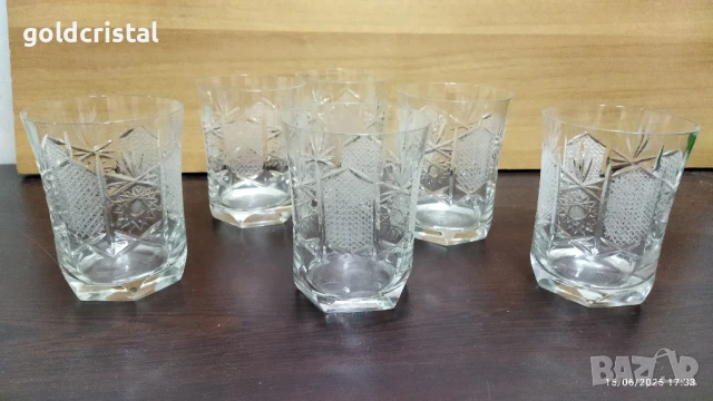 кристални чаши за уиски Зорница лукс 