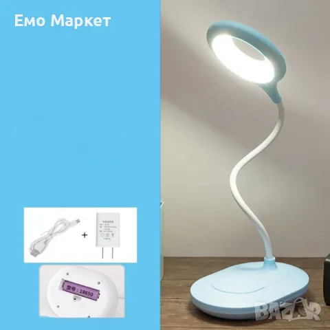 Настолна LED лампа за бюро с 12 крушчици, 6 W, снимка 5 - Настолни лампи - 49120092