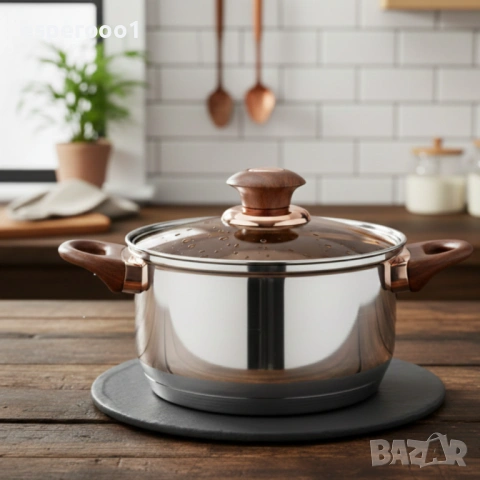 Комплект тенджери - 12 части - неръждаема стомана , снимка 4 - Съдове за готвене - 53298208