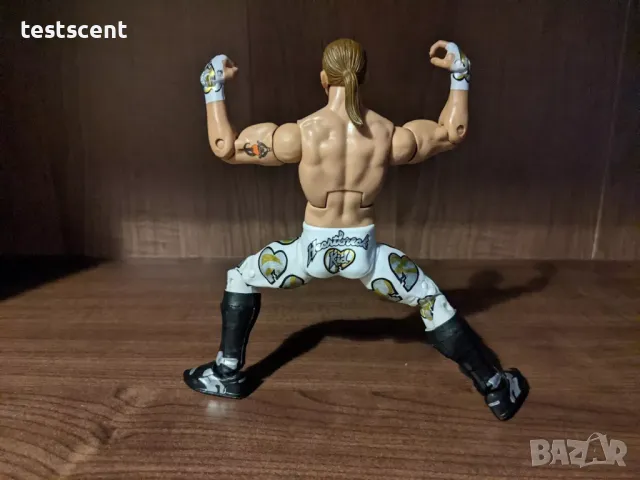 Екшън фигура WWE Shawn Michaels HBK Elite Wrestlemania Exclusive Mattel WWF Шон Майкълс, снимка 9 - Колекции - 48433437