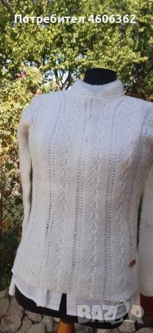 ръчно изплетен пуловер , снимка 3 - Жилетки - 51876287