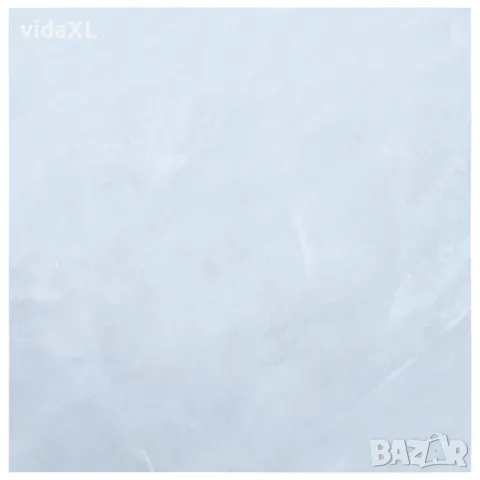 vidaXL Самозалепващи подови дъски, 5,11 м², PVC, бял мрамор(SKU:146236), снимка 1 - Други стоки за дома - 48145295