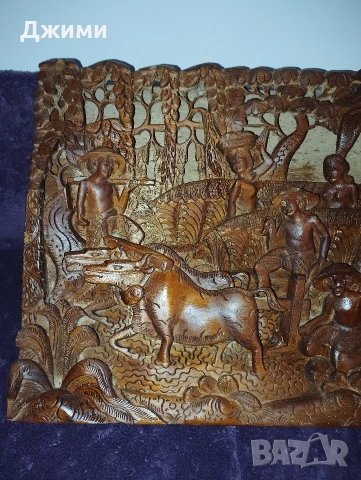тайландска дърворезба, снимка 7 - Антикварни и старинни предмети - 53400345