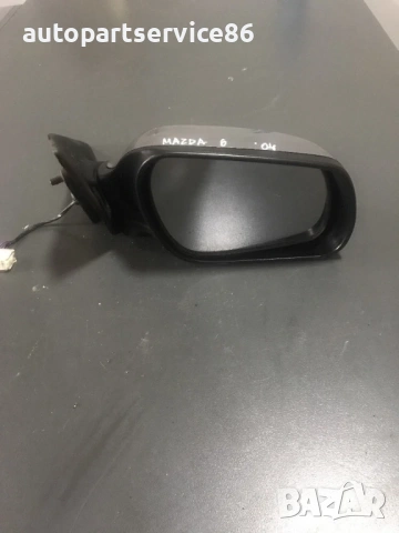 Огледало за предна дясна врата сребрист цвят за Mazda 6 (2002-2007) G28A, 012220