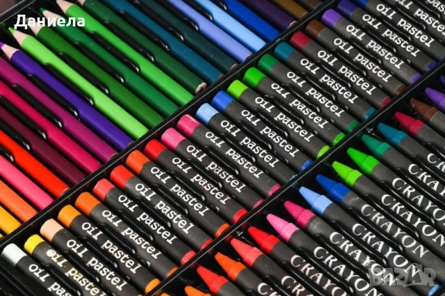 Комплект за рисуване от 150 части, снимка 2 - Ученически пособия, канцеларски материали - 52014894