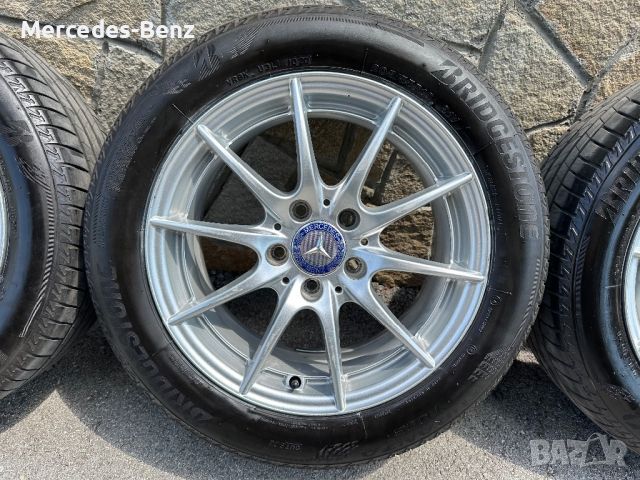 Джанти Мерцедес W 204 C-classe 16” 5/112 с летни гуми Bridgestone 2020г , снимка 10 - Гуми и джанти - 46614534