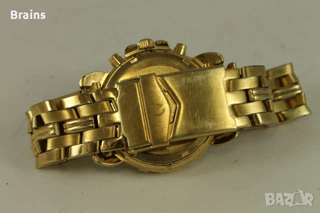Мъжки Позлатен Кварцов Часовник CLAUDE VALENTINI Chronograph, снимка 7 - Мъжки - 50535188