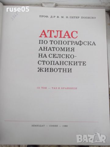 Книга"Атлас по топографска анатомия-III том-П .Попеско"-206с, снимка 2 - Специализирана литература - 45324575