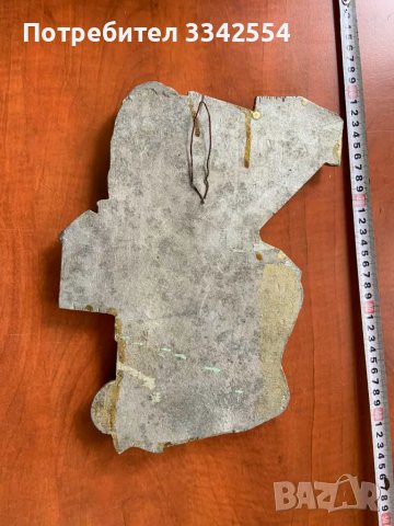 ПАНО ФИГУРА ПЛАСТИКА СКУЛПТУРА МЕТАЛ ОТ СОЦА РЕЛЕФ МАСИВ-1600 ГР., снимка 7 - Други ценни предмети - 50269185