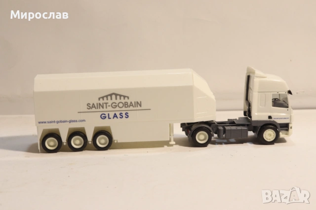 HERPA H0 1/87 DAF ПРЕВОЗ НА СТЪКЛО КАМИОН МОДЕЛ, снимка 7 - Колекции - 53883383