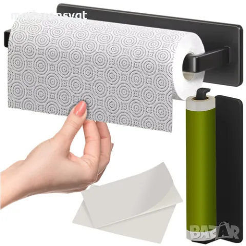 Метална закачалка кухненска ролка самозалепваща се
