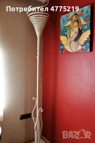 Арт подова лампа - авторски модел, метал, ръчна изработка, уникат, снимка 9 - Лампиони - 53948320