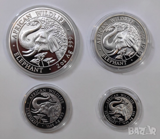 Африкански слон 2005 г . Изключително рядък сет, снимка 5 - Нумизматика и бонистика - 51895852