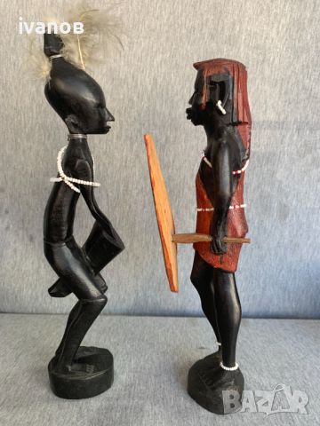 дървени африкански фигури статуетки , снимка 9 - Статуетки - 45268354