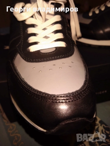 Tommy Hilfiger оригинални изцяло естествена кожа , снимка 4 - Спортни обувки - 52578036