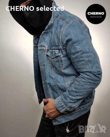 Мъжко синьо дънково яке LEVI’S Trucker Denim Jacket – размер L , снимка 7 - Якета - 54018884