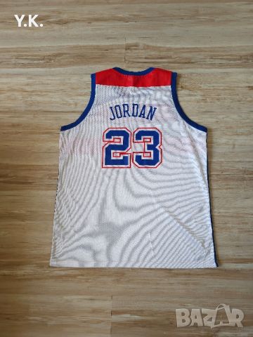 Оригинален мъжки баскетболен потник Reebok x Washington Bullets (Wizards) NBA x Jordan, снимка 3 - Тениски - 46386852