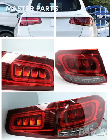 Чисто Нови Тунинг LED Стопове за Mercedes GLC (W253) Facelift Визия 2019-2022 - Plug & Play, снимка 7 - Части - 50410529